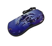 ASEELO Glasses Case Killer Whale Eyeglass Case Soft Sunglasses Case Neoprene Zipper Glasses Pouch for Women Men