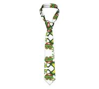 ASEELO Green Frog Men's Tie Necktie Fashion Necktie for Formal Business Wedding Party