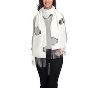 ASEELO Grey Penguin Women Scarves Winter Long Soft Warm Wraps Wool Tassel Shawl Stole Scarf Ladies