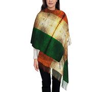 ASEELO Irish Flag Winter Scarf Long Soft Warm Ladies Pashmina Scarves Shawl Wraps Tassel Stole Blanket For Women