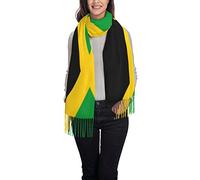 ASEELO Jamaica Flag Women Scarves Winter Long Soft Warm Wraps Wool Tassel Shawl Stole Scarf Ladies