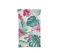 ASEELO Leather Glasses Case palm tree leaf Portable Squeeze Top Eyeglass Case Soft Sunglasses Case Glasses Pouch for Women Men