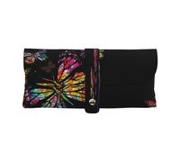 ASEELO Leather Glasses Case Pretty butterfly Eyeglass Case Soft Sunglasses Case Glasses Pouch for Women Men