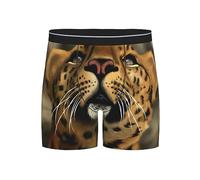 ASEELO Men's Boxer Shorts tiger Long Leg Boxer Briefs Comfortable Stretch Men Underwear Trunks L