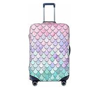 ASEELO Mermaid Pink Purple Suitcase Covers,Elastic Luggage Cover ,Washable Travel Luggage Cover, For Vacation Travel., Black, XL