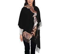 ASEELO Mother Baby Giraffe Women Scarf - Winter Long Pashmina Scarves Warm Wraps Ladies Tassel Stole Blanket