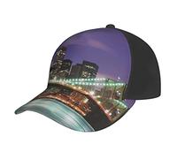 Aseelo New York Night Baseball Caps Unisex Adjustable Trucker Hat Dad Hat Classic Casual Sports Hat for Men Women