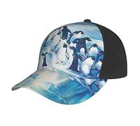 Aseelo Penguins On Iceberg Baseball Caps Unisex Adjustable Trucker Hat Dad Hat Classic Casual Sports Hat for Men Women