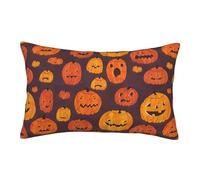 ASEELO Pillows 60x40cm Throw pillow covers Halloween Pumpkin Double-sided printing Cushion Covers with Invisible Zipper Decorative Couch Pillow Case