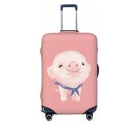 ASEELO Pink Pig Suitcase Covers,Elastic Luggage Cover ,Washable Travel Luggage Cover, For Vacation Travel., Black, S