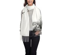 ASEELO Portrait Of A Highland Cow Women Scarves Winter Long Soft Warm Wraps Wool Tassel Shawl Stole Scarf Ladies
