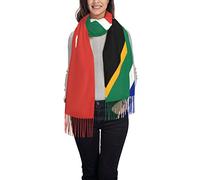 South Africa Flag Women Scarves Winter Long Soft Warm Wraps Wool Tassel Shawl Stole Scarf Ladies