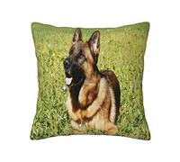 ASEELO Throw pillow covers German Shepherd Dog Double-sided printing Cushion Covers with Invisible Zipper Decorative Couch Pillow Case