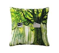 ASEELO Throw pillow covers Nature Green Big Tree Double-sided printing Cushion Covers with Invisible Zipper Decorative Couch Pillow Case with 2 pockets