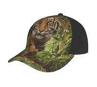 Aseelo Tiger in The Jungle Baseball Caps Unisex Adjustable Trucker Hat Dad Hat Classic Casual Sports Hat for Men Women