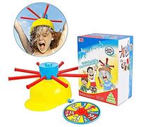 ASEELO Wet Head Game, Funny Wet Has Water Challenge Roulette Game, Turntable Wet Head Challenge Cap Funny Prank Toy, for Holiday and Outdoor Activities