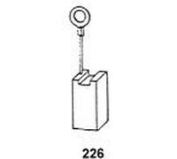 Asein 1806 Carbon Brushes for Metabo Power Tools - 8 x 14 x 18 mm - 0.31 x 0.55 x 0.71 Inches - With Automatic Stop - Replaces Original Parts 34301084