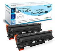 ASEKER Compatible 83X CF283X (83A CF283A) Toner Cartridge 2200 Pages for HP LaserJet Pro M201 M201dw M201n MFP M127 M127fn M127fw M125a M125nw M225 M225dn M225dn M225dw M225dw Printers (2 Black)