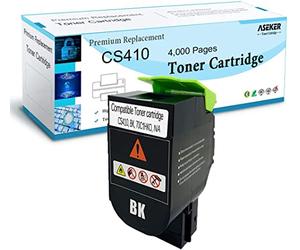 ASEKER Compatible CS310 CS410 CS510 Toner Cartridge for Lexmark CS310dn CS310n CS310dtn CS410n CS410dn CS410dtn CS510de CS510dte Printers High Yield 4000 Pages 70C2HK0 ( Black )