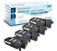 ASEKER Compatible Toner Cartridge for Xerox Phaser 6020 6022 WorkCentre 6025 6027 6028 Printer, High Yield 2000 & 1000 Pages, 106R02759 106R02756 106R02757 106R02758 ( BK/C/M/Y )
