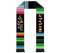 Asekonc 2025 Graduation Gifts for her, Mexican Graduation Sash Mexican Graduation Stole Class of 2025 Estolas Para Graduación 2025, Black, Medium