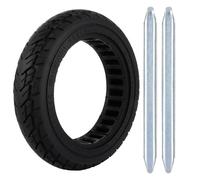 ASelected 10 x 2.125 Solid Tyre, 10 inch Rubber Solid Scooter Tyre with Aluminum Alloy Crowbar, Mobility Scooter Tyres Electric Scooters Spare Replacement Wheel