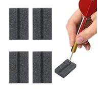 ASelected 12 PCS V-Shape Sharpening Stone, Dart Sharpener Tool Pack of 12, Dart Sharpening Stone for Metal Darts Tips Polishing and Deburring