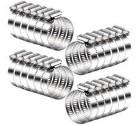 ASelected 20 Pcs Stainless Steel Jubilee Clips 21-44mm for Hoses & Pipes
