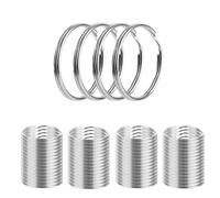 ASelected 200 Pieces Keychains, 25mm Keychain Metal Split Rings for Keychain Crafts, Cars, Home and DIY Art