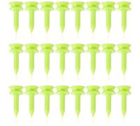ASelected 200PCS Plastic Golf Tees 25MM,Unbreakable Green Golf Tees,Durable Small Castle Golf Tees for Golf Practice Training