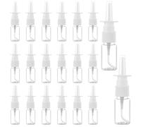 ASelected 20PCS Nasal Spray Bottles, 10ml Mist Spray Bottle, Refillable Fine Mist Sprayers Empty Nose Mist Sprayer, Clear Empty Rhinitis Care Sprayer Direct Spray Container for Saline Essential Oils