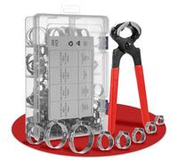 ASelected 251PCS Hose Clamp Kit with Hose Clamp Pliers, Single Ear Hose