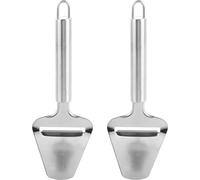 ASelected 2PCS Cheese Slicer,Stainless Steel Grater,Zester,Easy Grip Cheese Shaver,Sturdy Professional Cheese Grater,Durable Cheese Planer for Soft and Hard Cheese Boards Block Cheese