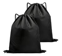 ASelected 2Pcs Extra Large Laundry Bag, 120cm x 94cm Drawstring Clothes Storage Bag Black Large Waterproof Oxford Fabric Drawstring Bag for Travel Bedroom Dormitory