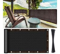 ASelected 3.3x16.5FT Balcony Patio Privacy Screen Set for Wall Garden Yard