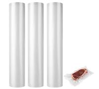 Aselected 3 Roll Vacuum Sealer Bags, 30cm x 6m Vacuum Sealer Rolls,Textured Vacuum Sealer Bags Rolls Vac Storage