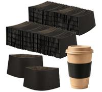 ASelected 300PCS Disposable Coffee Sleeve for Hot Drinks for 12 to 24 oz