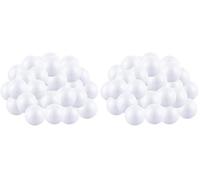 ASelected 40PCS Polystyrene balls,6CM Polystyrene Balls,White Craft Balls,Christmas Foam Balls,Solid Sphere Foam Balls Modeling Round Balls for DIY Arts Projects Wedding Decorations (Pack of 2)