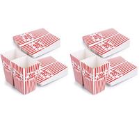 ASelected 50PCS Popcorn Boxes, 2x2.8x4.5 Inch Retro Style Paper Popcorn Box Small Popcorn Favor Boxes for Party Movie Night Sweets Kids Gifts Birthday Cardboard Candy Container (Pack of 2)