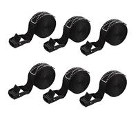 ASelected 6 PCS Lashing strap Lashing strap 25 MM x 2 M Adjustable lashing strap with clamp lock Lashing straps for bicycles motorbikes vans cargo trailers kayaks and luggage