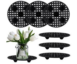 ASelected 6 Pcs Plant Level Pot Elevator, 20cm Heavy Duty Plant Stand Plastic Plant Pot Saucer Riser Tray for Indoor, Outdoor, Garden