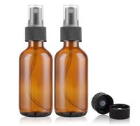 ASelected 60Ml Amber Glass Spray Bottle Small Reusable Travel Spray Bottle Homemade Cleaners And Aromatherapy (2Pcs)