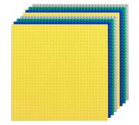 ASelected 8 Plate Set Building Plate Compatible, 25 x 25 cm, Classic Base Plates with Most Brands, Baseplates Building Plates with 32 x 32 Nubs