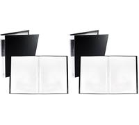 ASelected A3 Display Book Folder 40 Pockets Presentation Book with Clear Plastic Sleeves,80 Views A3 Storage Book Folder Folio for Painting Artwork Portfolio Projects,School,Colleges,Home,Office