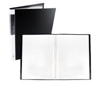 ASelected A3 Display Book Folder 40 Pockets Presentation Book with Clear Plastic Sleeves,80 Views A3 Storage Book Folder Folio for Painting Artwork Portfolio Projects,School,Colleges,Home,Office