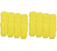 ASelected Car Wash Sponges 12Pcs, Large Sponges For Car Cleaning, Thick Anti Scratch Technology For Wheels, Windscreen Bodywor Washing Windows (Yellow) (Pack of 2)