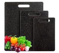 ASelected Chopping Board Chopping Board Set 3 Pieces Chopping Board Plastic Chopping Board Kitchen for Vegetables Fruit and Meat