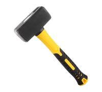 ASelected Club Hammer, 1700 g (3.7 lb) Heavy Duty Sledge Hammer with Fibreglass Handle, Lump Hammers, Forged and Induction Hardened Hammerhead