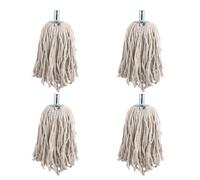 ASelected Cotton Mop heads Replacement Pack of 4,Super Absorbent,Metal Socket Mop Head,Wet or Dry Floor Cleaning Mop Heads,Thick Absorbent Yarn,Heavy
