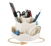 ASelected 360° rotating pen holder with 9 compartments pen organiser pen holder large capacity desk organiser for makeup jewellery office supplies
